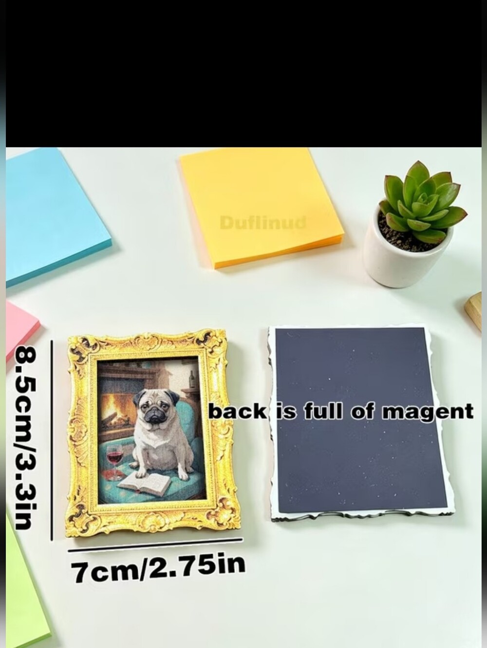 ADORABLE PUG MAGNET - Picture 2 of 4